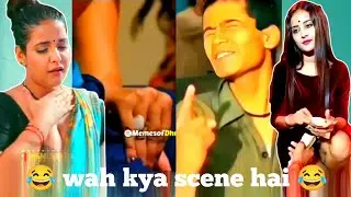 WAH KYA SCENE HAI MEME | INDIAN HOT GIRL KISS MEME | NEW FUNNY VIDEO