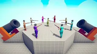 Battle Royale On The Cannon Map | Totally Accurate Battle Simulator TABS