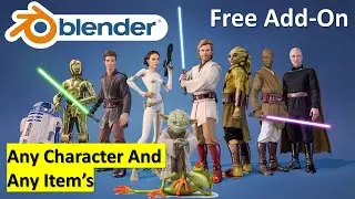 Blender Add-on Easy To Use Any Character And Any Item's |  ब्लेंडर मॉडल बनाना आसान है @learn4one