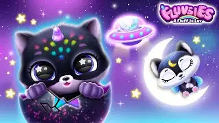 Fluvsies - Twinke Twinkle Little Star ⭐️💜 Kids Song with Lyrics!