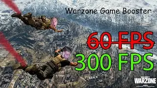 Warzone Game Booster!!! Higher FPS & Lower Input Lag