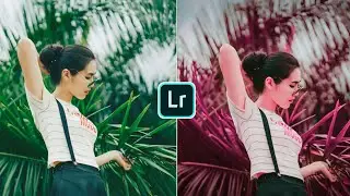 Moody pink colour grading in lightroom//lightroom colour grading