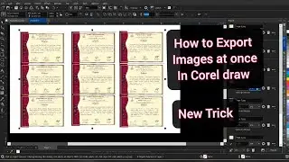 NEW Trick! Export Multiple Images at Once in CorelDRAW 2022 😱 | Time-Saving Pro Tip