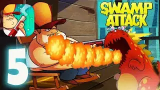Swamp Attack - Gameplay Walkthrough Episode #5 - Beginning of the End (iOS, Android)