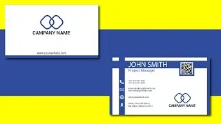 Business Card Design with QR Code in illustrator | About Design