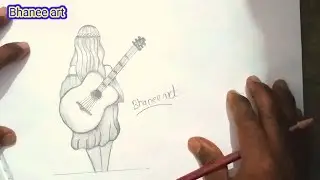 A Cute Girl Drawing ll Girl scatch ll