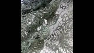 Dyed Guipure Embroider Macrame Bridal Lace Fabric