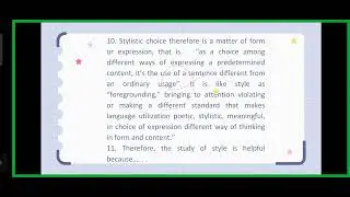 Chapter 6: Important Considerations Regarding Style as a Choice in Writing (Continuation)