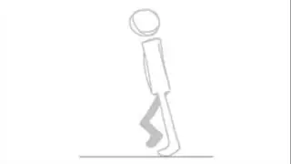 (TEST) Basic 5fps 4 Frame Loop MS Paint Walk Cycle Animation