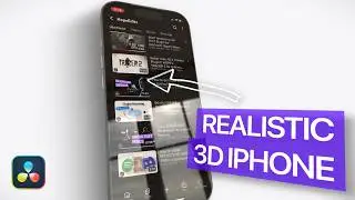 Most REALISTIC 3D IPHONE Animation for DaVinci Resolve (FREE Preset)