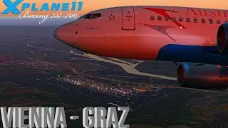 | X-Plane 11HD 737-7| LOWW -  LOWG | Librain | Ortho4XP | Reshade | XPRealistic | Ultra-Realistic!