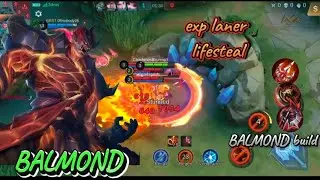 BALMOND EXP LANER FULL LIFESTEAL BUILD VS ALDOUS/TIGREAL BEST BUILD~MLBB