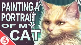 PAINTING A PORTRAIT OF MY CAT - SPEEDPAINT