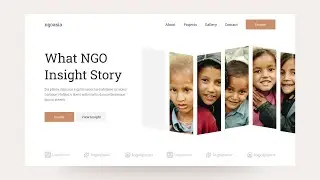 Creative Landing Page Design With Animation Using HTML, CSS & Anime js | Website UI Design
