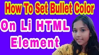 how to set bullet color on li in html element