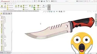 Cara membuat Model 3D pisau dengan Solidworks - Timelapse
