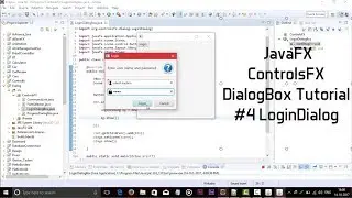 JavaFX ControlsFX DialogBox Tutorial #4 LoginDialog