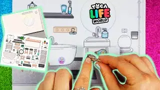 Toca Life World: Aesthetic House Design / DIY Quiet Book Toca Boca /Paper Doll Toca Boca ( part 3 )