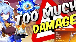 Lv 90 Crowned f2p Ganyu c1 with r1 amos bow | genshin impact