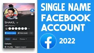 How To Creat Single Name On Facebook 2022।।  Fb Singe Name Use trick-2022. Fb Single name create.