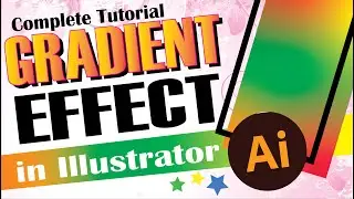 Gradient effect in #Illustrator - Compete Tutorial in Hindi #dtptips