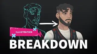 Drawing My Brother As A Cartoon | Illustrator Time-Lapse
