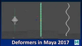 How to use Nonlinear Deformers in Maya 2017