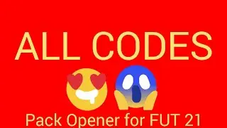 ALL CODES 😱💥 | Pack Opener for FUT 21