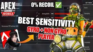 Apex Legends Mobile Best Sensitivity Settings Gyroscope & Non Gyro Player's