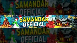 YOUTUBE  KANALI UCHUN QISHGI BANNER // SPEED DESIGN // PHOTOSHOPDA BANNER YASASH