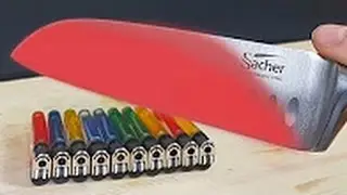 РАСКАЛЕННЫЙ НОЖ VS ЗАЖИГАЛКИ