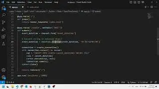 Using Date-Time picker in Flask