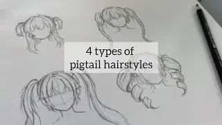 How to Draw Anime Hair (Pigtails) for Beginners Slow Tutorial (No timelapse)