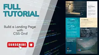 Landing Page with CSS Grid - Responsive