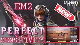 MY PERFECT SENSITIVITY SETTINGS 2023 AND THE NEW META EM2 FOR BATTLE ROYALE ATTACHMENTS | CODM