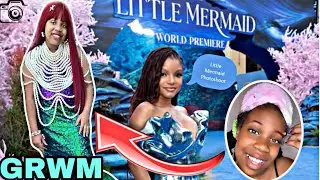 GRWM| GIRL BECOMES ARIEL, THE LITTLE MERMAID!@DisneyPrincess #GRWM #hallebailey #thelittlemermaid