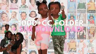 Sims 4 Infant Toddler Kids CC Folder Download 2026 | FREE 1000+ Items (Maxis Match + Realistic)
