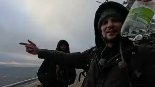 horolezecký výstup na Milešovku