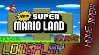 New Super Mario Land (SNES Longplay Homebrew 60fps)
