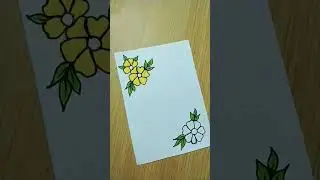 # Flower 🌺 border design # Project work design