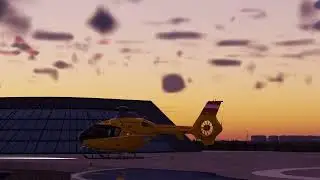 EC 135 T2+ fast approach at Vienna | XPlane 12