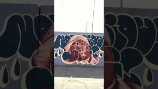 NOTORIOUS B.I.G. GRAFFITI THROW-UP #graffitiart #graffiti #shorts