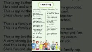 3 класс Family Rap