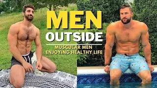 Men Outside | Muscular Men Enjoying Healthy Life