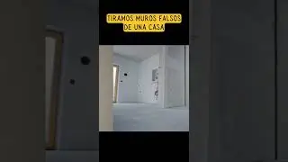 ✅ Tiramos MUROS FALSOS de una casa y los hicimos de nuevo #remodelacion #casapequeña #casas
