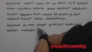 Kamu harus yakin