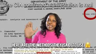 THE BEST METHODS TO MANIFEST (According to the CIA) | LAW OF ASSUMPTION | MANIFEST IT, FINESSE IT