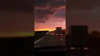 августовский закат .