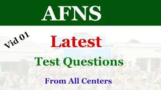 AFNS Latest Test Questions 2024 | Afns Test Preparation