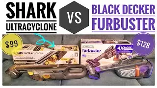 Shark vs Black Decker Cordless Pet Hair Vacuum Comparison      I LOVE SHARK!!!!